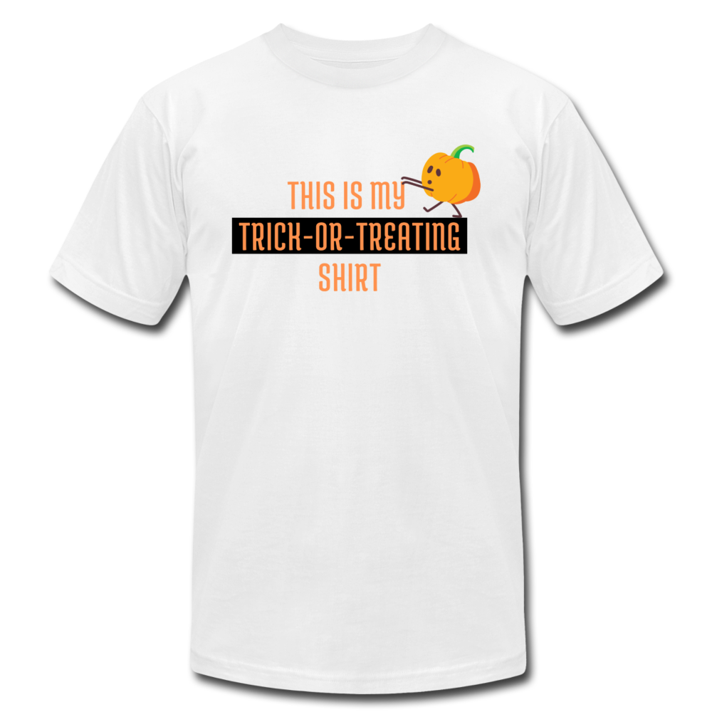 Trick or Treating Jersey T-Shirt by Bella + Canvas