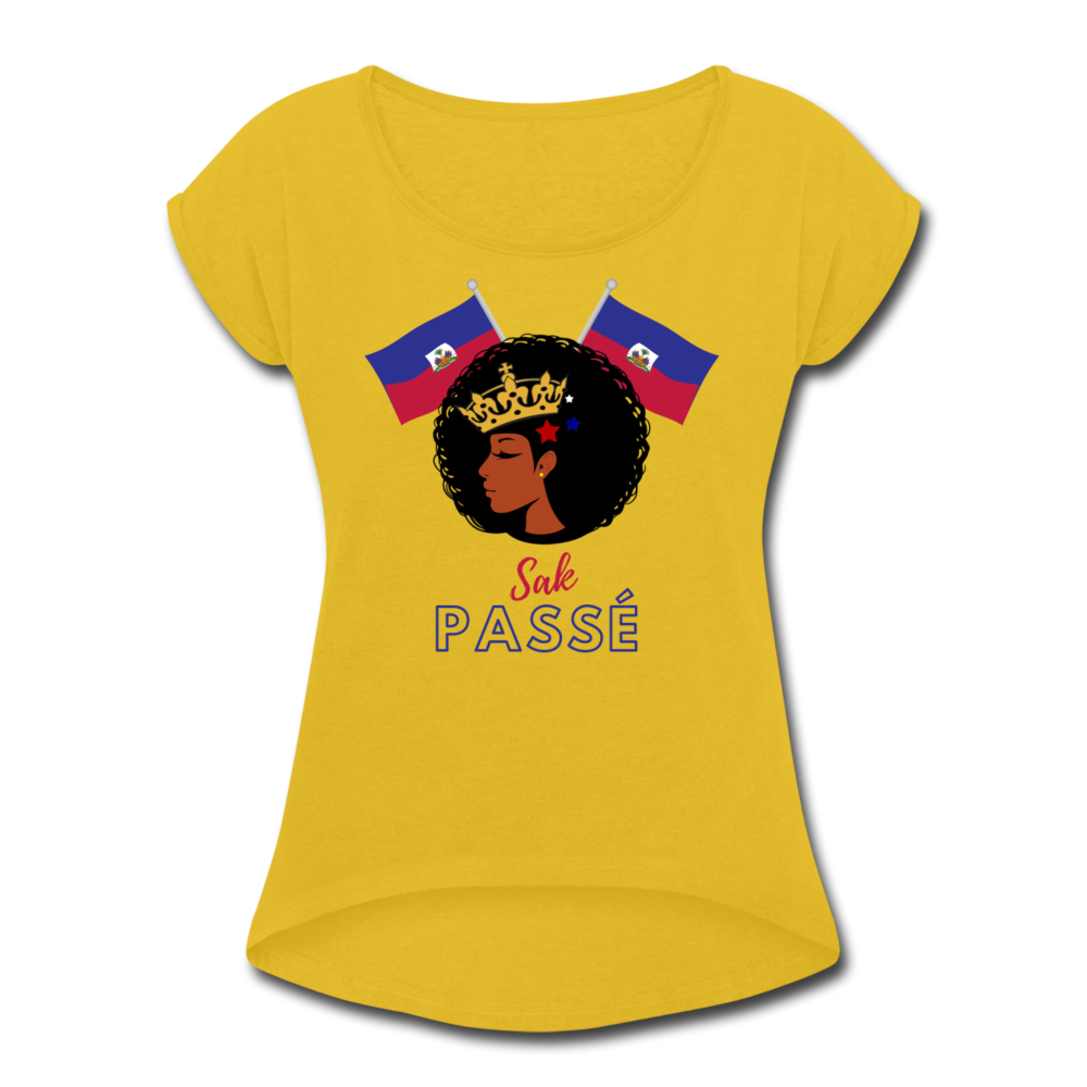Haitian Queen Women's Roll Cuff T-Shirt