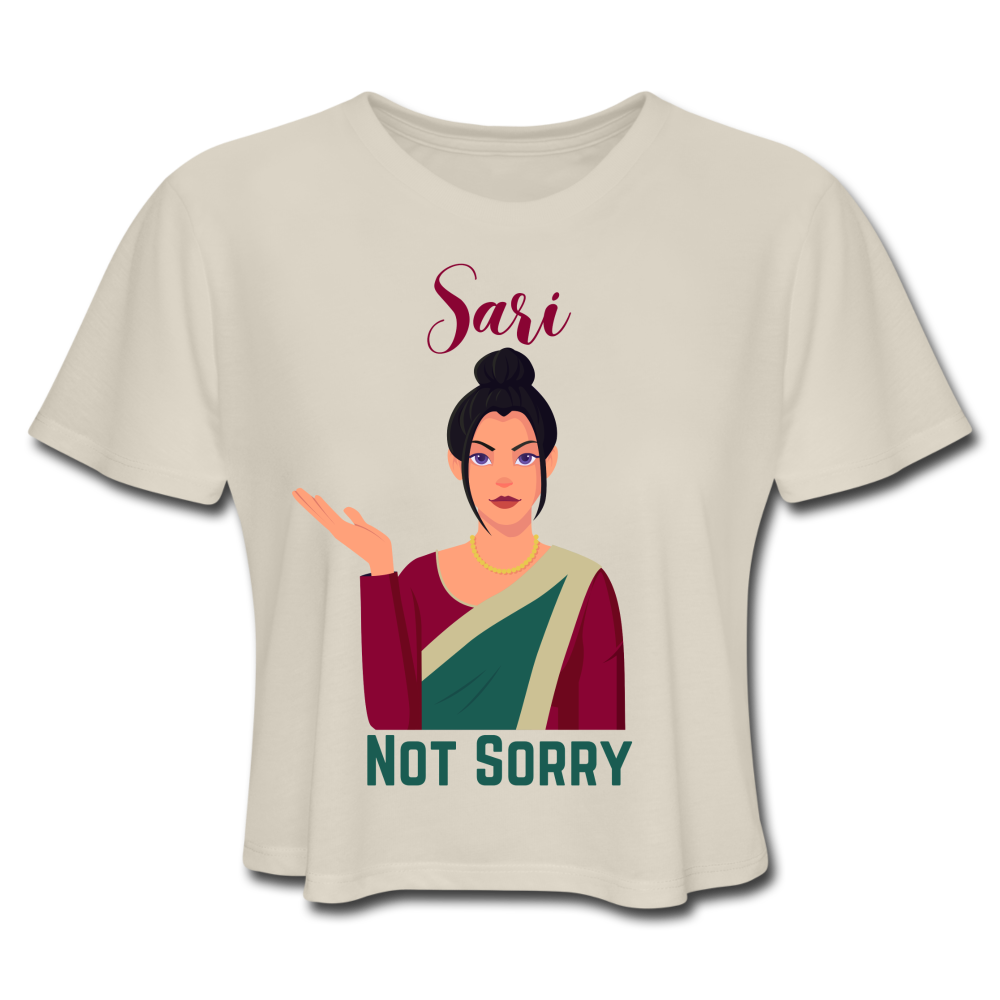 Sari Not Sorry Women's Cropped T-Shirt